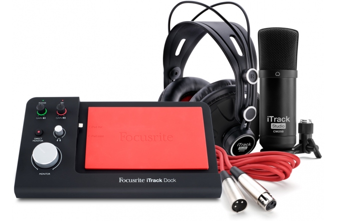 Set interfață audio iPad Focusrite iTrack Dock Studio Pack