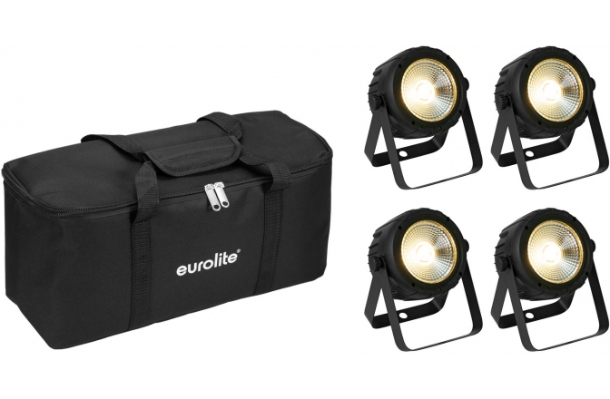 Set lumini Eurolite Set 4x LED PARty Spot COB + Soft Bag