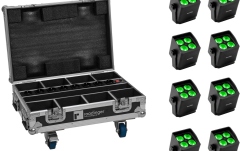 Set lumini Eurolite Set 8x AKKU Mini IP UP-4 QCL Spot MK2 + Case with charging function