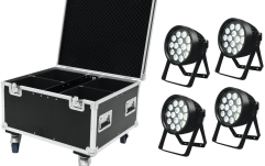 Set lumini LED IP PAR Eurolite Set 4x LED IP PAR 14x8W QCL + Case