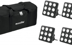 Set lumini Party Eurolite Set 4x LED Party Panel RGB+UV + Soft-Bag