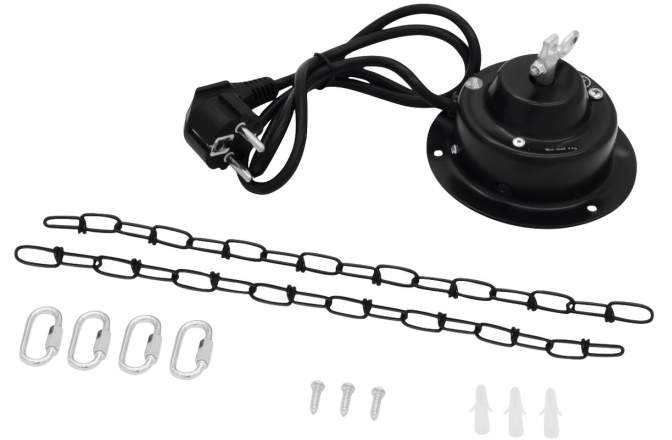 Set lumini și accesorii Disco  Eurolite Mirror Ball 30cm with motor + LED PST-5 QCL Spot bk