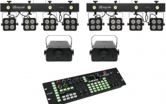 Set lumini și controler DMX Eurolite Set 2x LED KLS-180 + 2x LED WF-40 + DMX LED Color Chief Controller