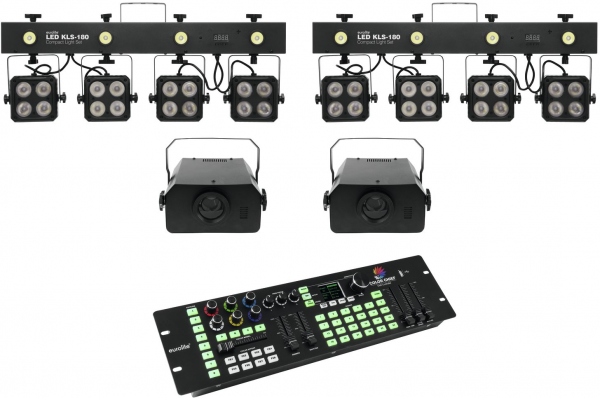 Set 2x LED KLS-180 + 2x LED WF-40 + DMX LED Color Chief Controller