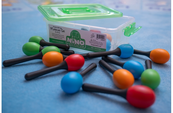 Set Maracas Nino Percussion Molded ABS Egg Maracas Set NINOSET56
