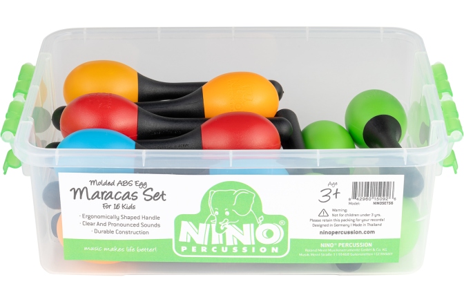 Set Maracas Nino Percussion Molded ABS Egg Maracas Set NINOSET56