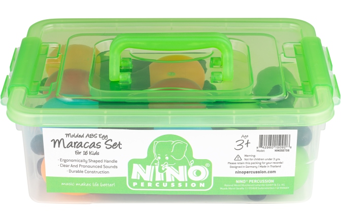 Set Maracas Nino Percussion Molded ABS Egg Maracas Set NINOSET56