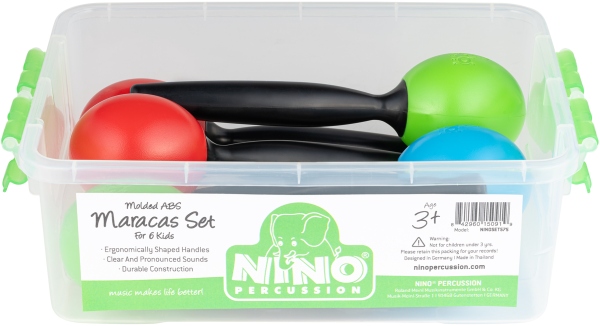 Nino Percussion Molded ABS Egg Maracas Set NINOSET575