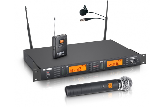 Set microfoane wireless LD Systems WS 1000 G2 HHL2