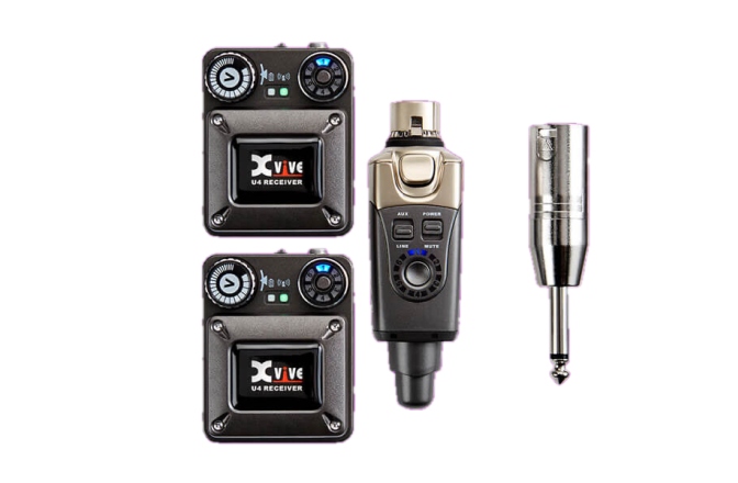 Set monitorizare In-ear XVive U4 Wireless System Bundle 2R