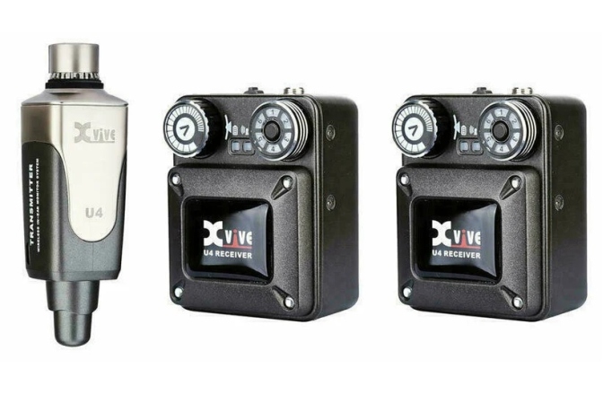 Set monitorizare In-ear XVive U4 Wireless System Bundle 2R