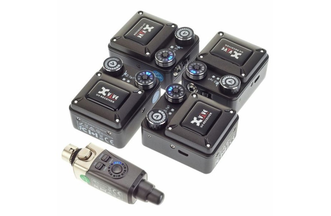 Set monitorizare in-ear XVive U4 Wireless System Bundle 4R