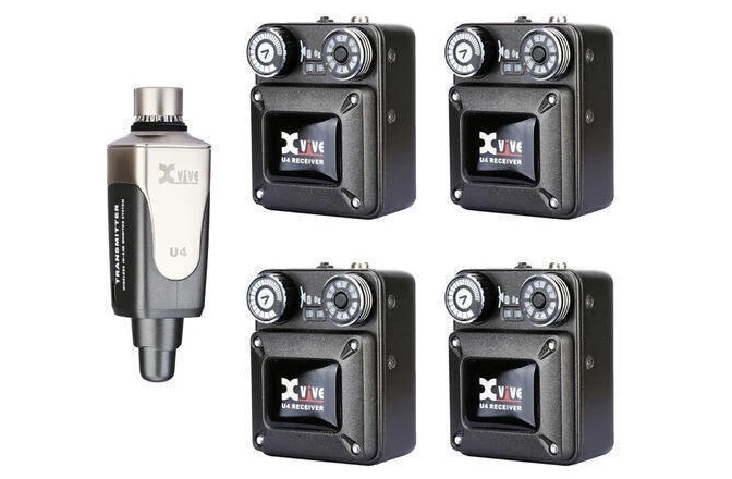 Set monitorizare in-ear XVive U4 Wireless System Bundle 4R