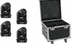 Set Moving Head Eurolite Set 4x LED TMH-S90 + Case