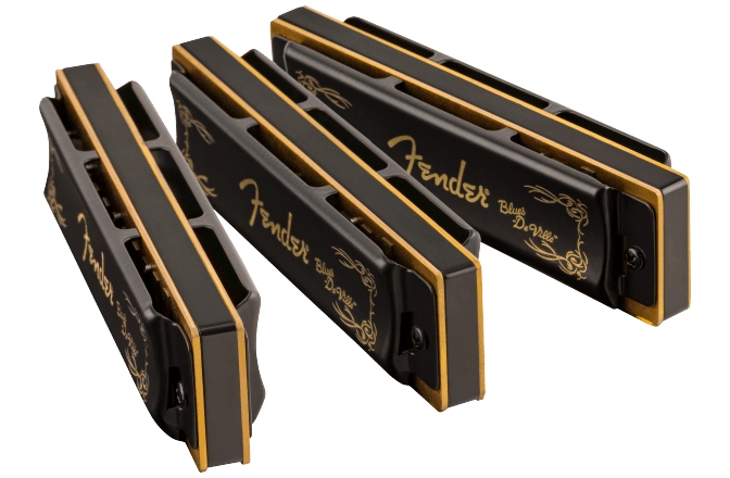 Set Muzicuțe Fender Blues DeVille Harmonica Pack of 3 with Case