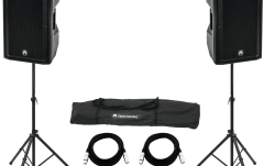 Set OMNITRONIC 2x XKB-215A + Stand pentru difuzoare MOVE MK2 Omnitronic XKB-215A Move Set