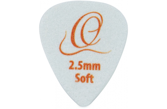 Set pene chitară Ortega Flex Tech Picks Soft 2,5mm - white pack of 4