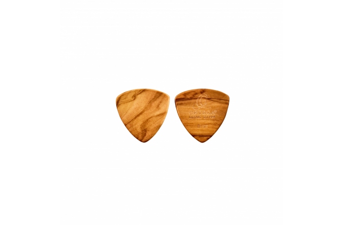Set pene chitară Ortega olive wood picks XL - flat / 2pc pack