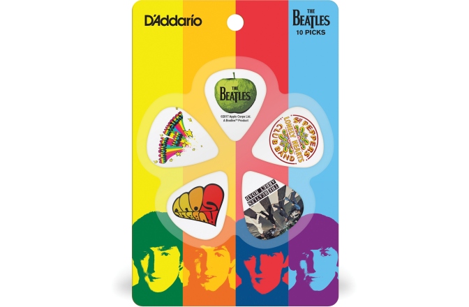 Set pene de chitară Daddario Beatles Albums 10 pack Heavy
