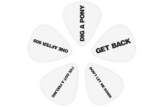 Set pene de chitară Daddario Beatles Get Back 10-Pack Light