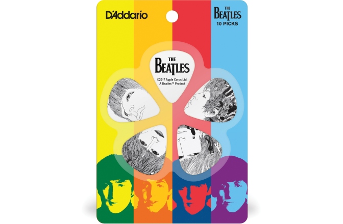 Set pene de chitară Daddario Beatles  Revolver 10 pack Heavy
