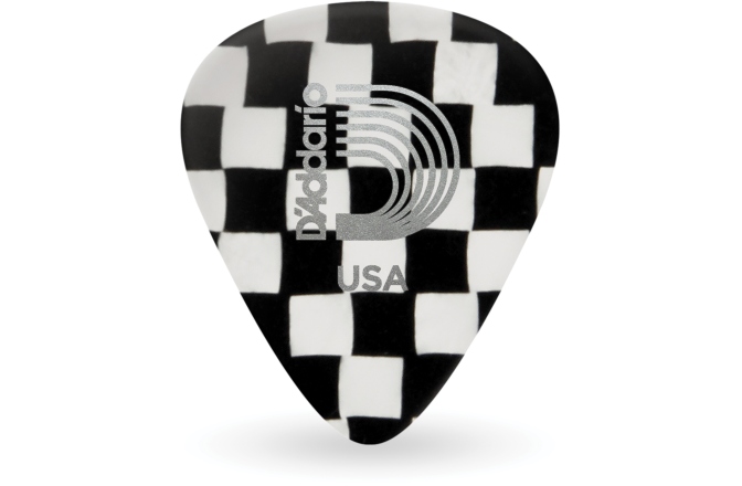 Set pene de chitară Daddario Checkerboard Celluloid 10 pack Extra Heavy