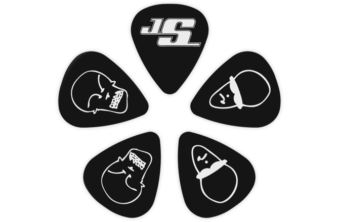 Set pene de chitară Daddario Joe Satriani Black 10 Pack Light