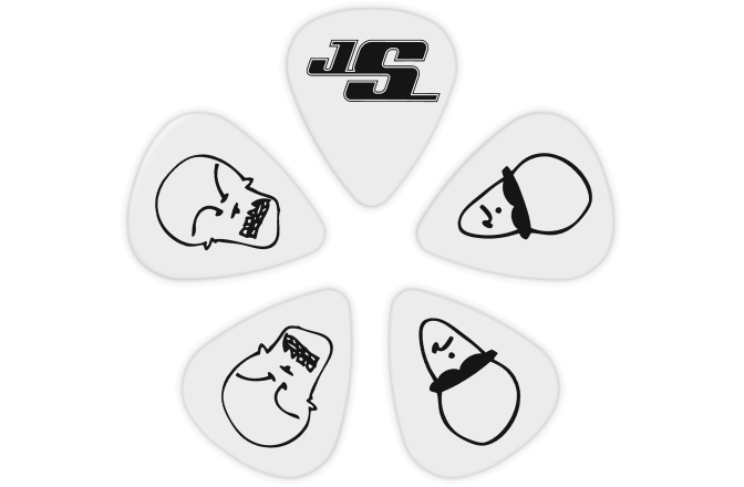 Set pene de chitară Daddario Joe Satriani White 10 pack Light