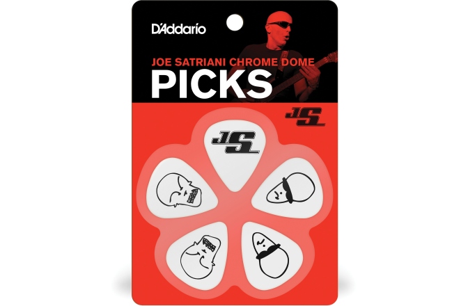Set pene de chitară Daddario Joe Satriani White 10 pack Light