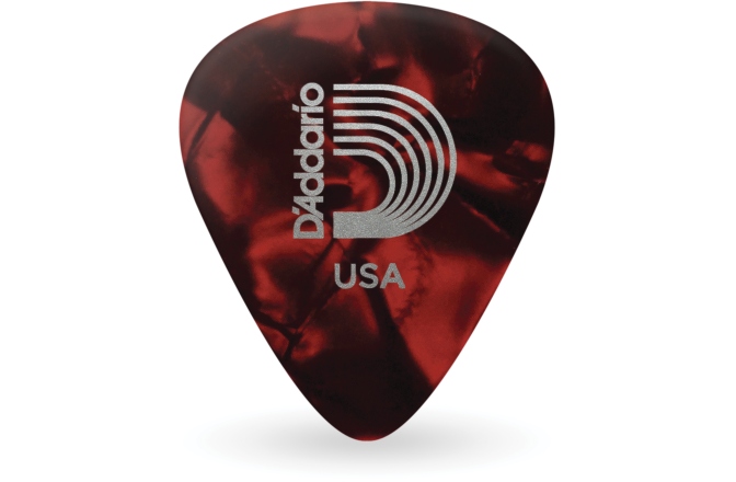 Set pene de chitară Daddario Red Pearl Celluloid 10 pack Light