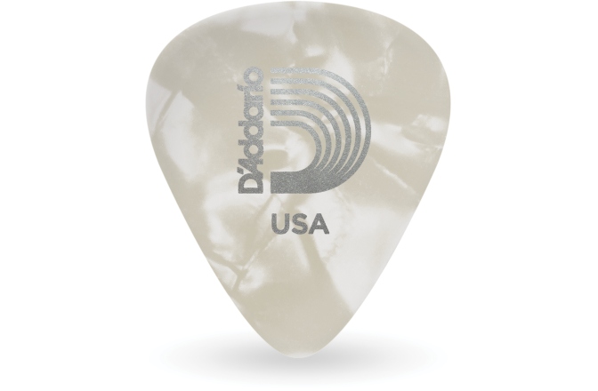 Set pene de chitară Daddario White Pearl Celluloid 10 pack Light