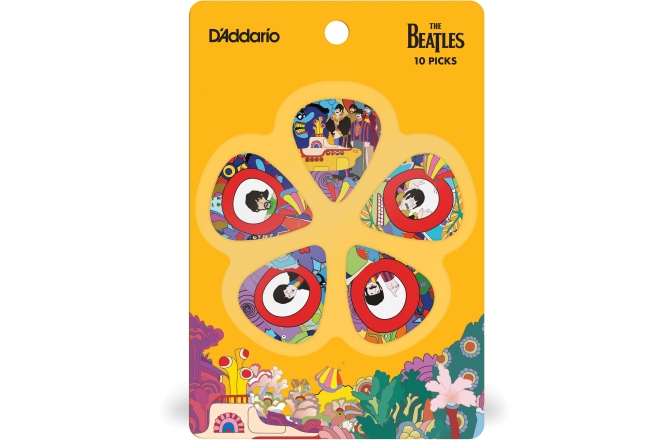 Set pene de chitară Daddario Yellow Submarine 50th Anniversary Light