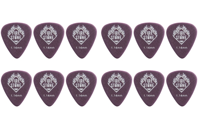 Set pene de chitara Fire&Stone Pana F&S Delrin Tex 1,14 mm, violet set