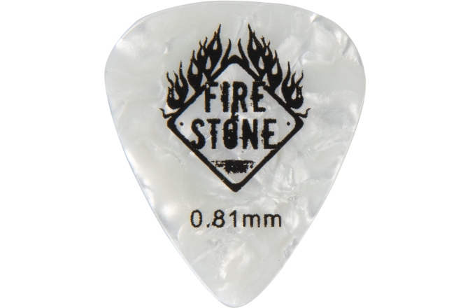 Set pene de chitara Fire&Stone Pana F&S Mix Celluloid 0,81 mm, perloid-alb set
