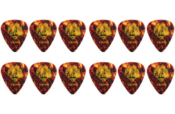 Set pene de chitara Fire&Stone Pana F&S Mix Celluloid 0,81 mm, tortoise set