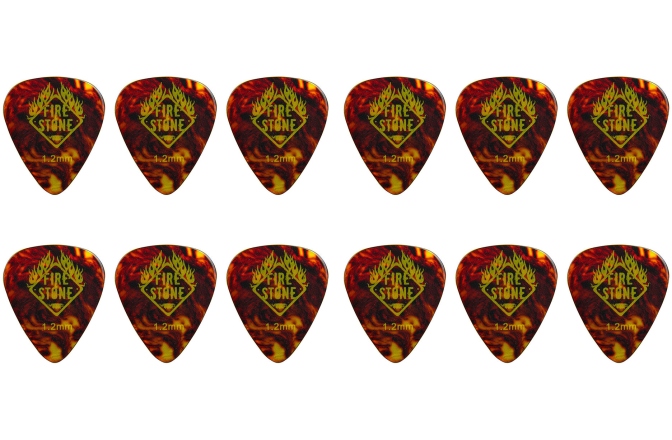 Set pene de chitara Fire&Stone Pana F&S Mix Celluloid 1,20 mm, tortoise set