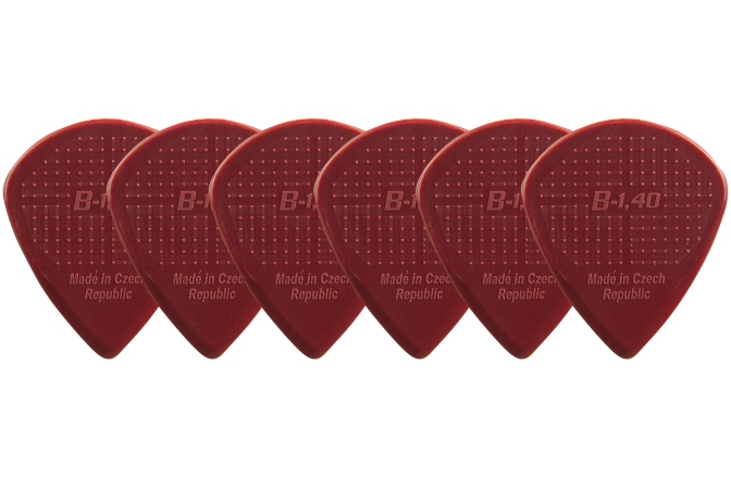 Set pene de chitara Janicek Picks Pana Janicek  Nylonpicks 1,40 rosu inchis set