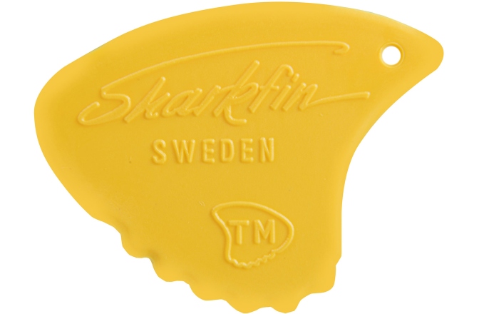 Set pene de chitara Shark Fin Relief 0,65mm medium galben set 12