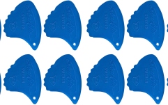 Set pene de chitara Shark Fin  Relief 1,05 mm hard albastru set 12