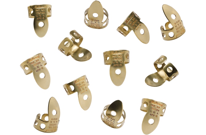 Set Pene pentru Deget Daddario National Brass Finger Picks - 12 pack