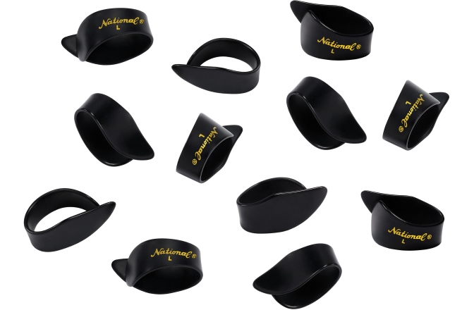 Set Pene pentru Deget Daddario National Large Black - 12 pack