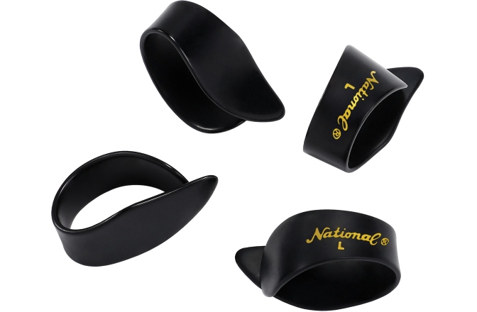Set Pene pentru Deget Daddario National Large Black - 4-Pack