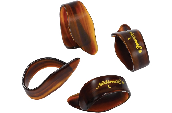 Set Pene pentru Deget Daddario National Large Tortoiseshell - 4-Pack