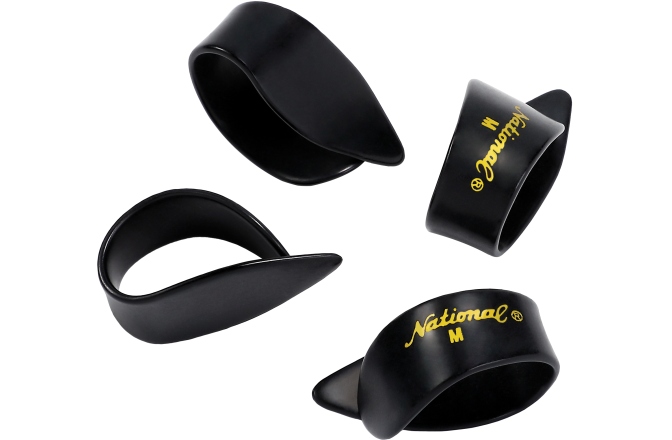 Set Pene pentru Deget Daddario National Medium Black - 4-Pack