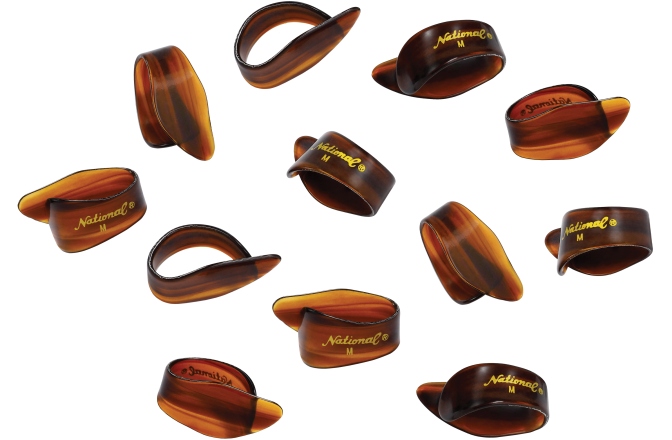 Set Pene pentru Deget Daddario National Medium Tortoiseshell - 12 pack