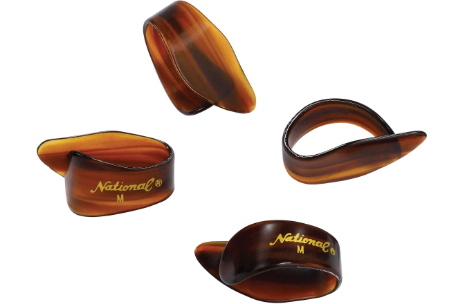 Set Pene pentru Deget Daddario National Medium Tortoiseshell - 4-Pack