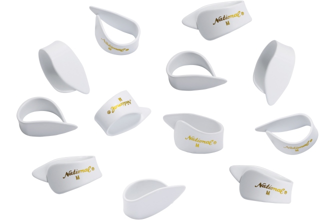 Set Pene pentru Deget Daddario National Medium White - 12 pack