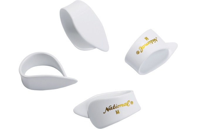 Set Pene pentru Deget Daddario National Medium White - 4-Pack