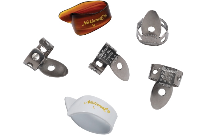 Set Pene pentru Deget Daddario National Stainless Steel Finger Pick Bundle - 6 pack