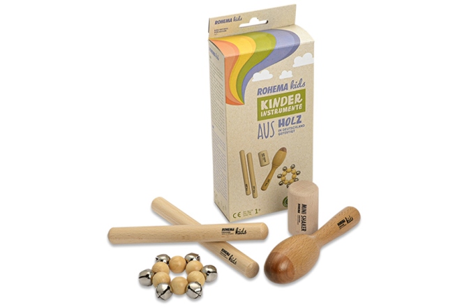 Set percuții copii Rohema  Kids Natural Percussion Set 